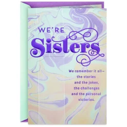 We're Closer With Every Year Birthday Card for Sister From Sister