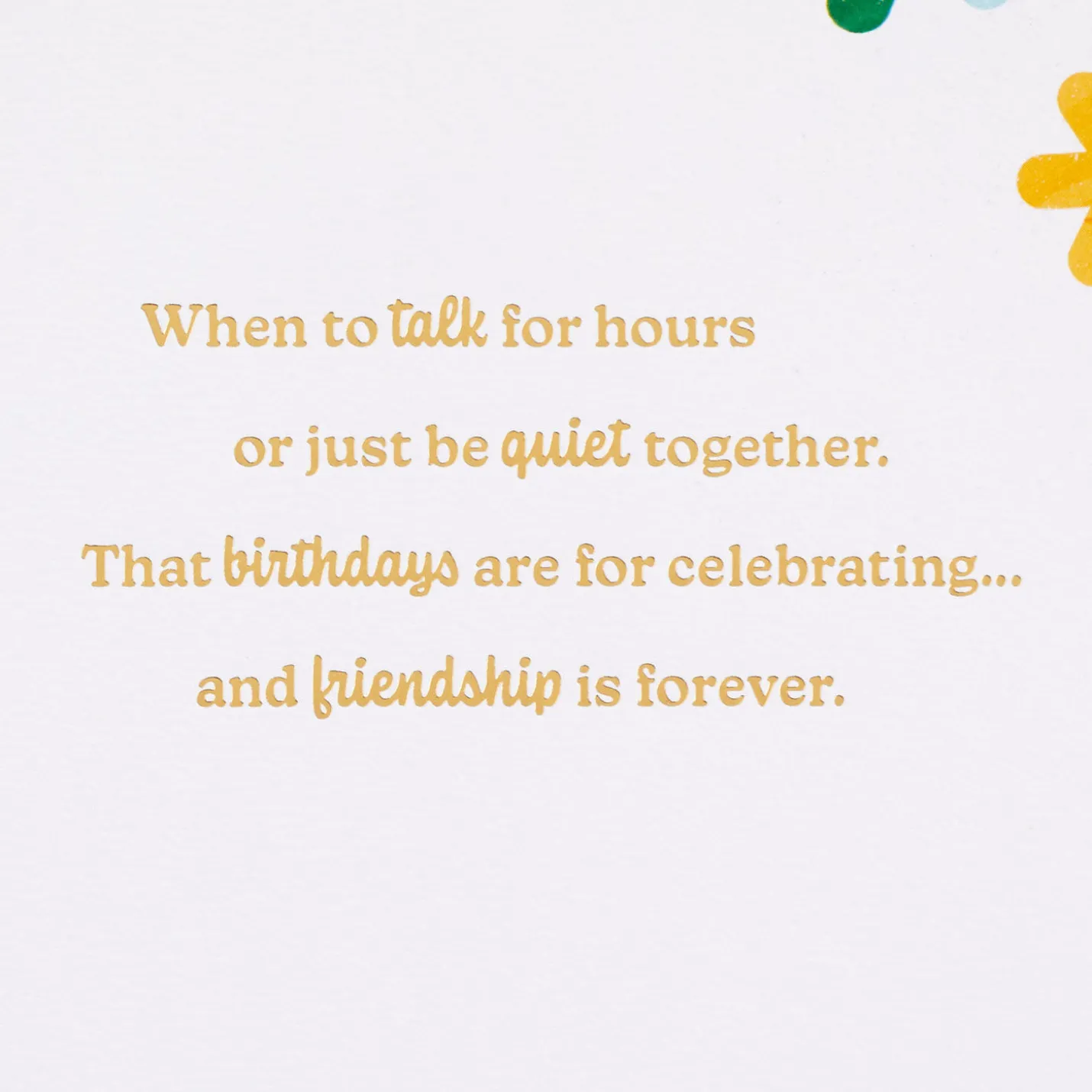 What Good Friends Know Birthday Card for Friend