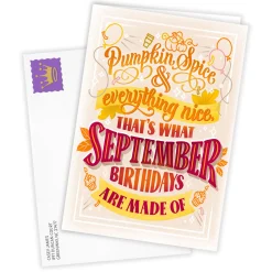 What September Is Made Of Custom Birthday Card