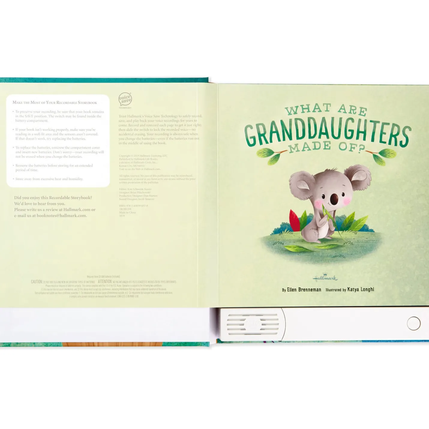 What Are Granddaughters Made Of? Recordable Storybook