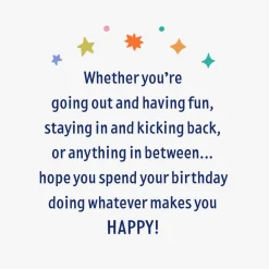 Whatever Makes You Happy 21st Birthday Card