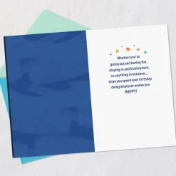 Whatever Makes You Happy 21st Birthday Card