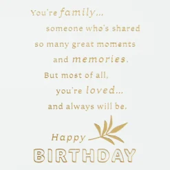 What's Truly Important Is You Birthday Card for Parent