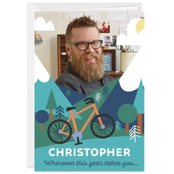 Wherever the Year Takes You Custom Birthday Card