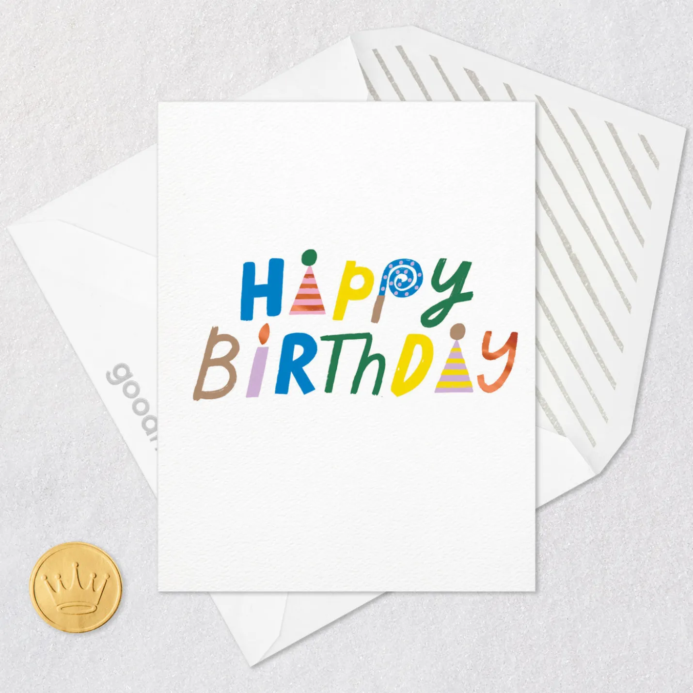 Whimsical Lettering Happy Birthday to You Birthday Card