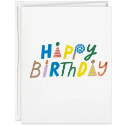 Whimsical Lettering Happy Birthday to You Birthday Card