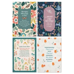 Whimsical Florals Assorted Religious Birthday Cards, Box of 12