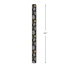 White and Gold Snowflakes on Black Holiday Wrapping Paper Roll, 35 sq. ft.