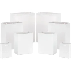 White Assorted Sizes 8-Pack Gift Bags