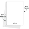 White Frame and Menorah Flat Hanukkah Photo Card