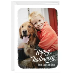 White Frame Custom Halloween Card
