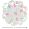4.6" White Iridescent Gift Bow
