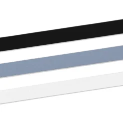 White/Matte Silver/Metallic Black 3-Pack Curling Ribbon, 90' total