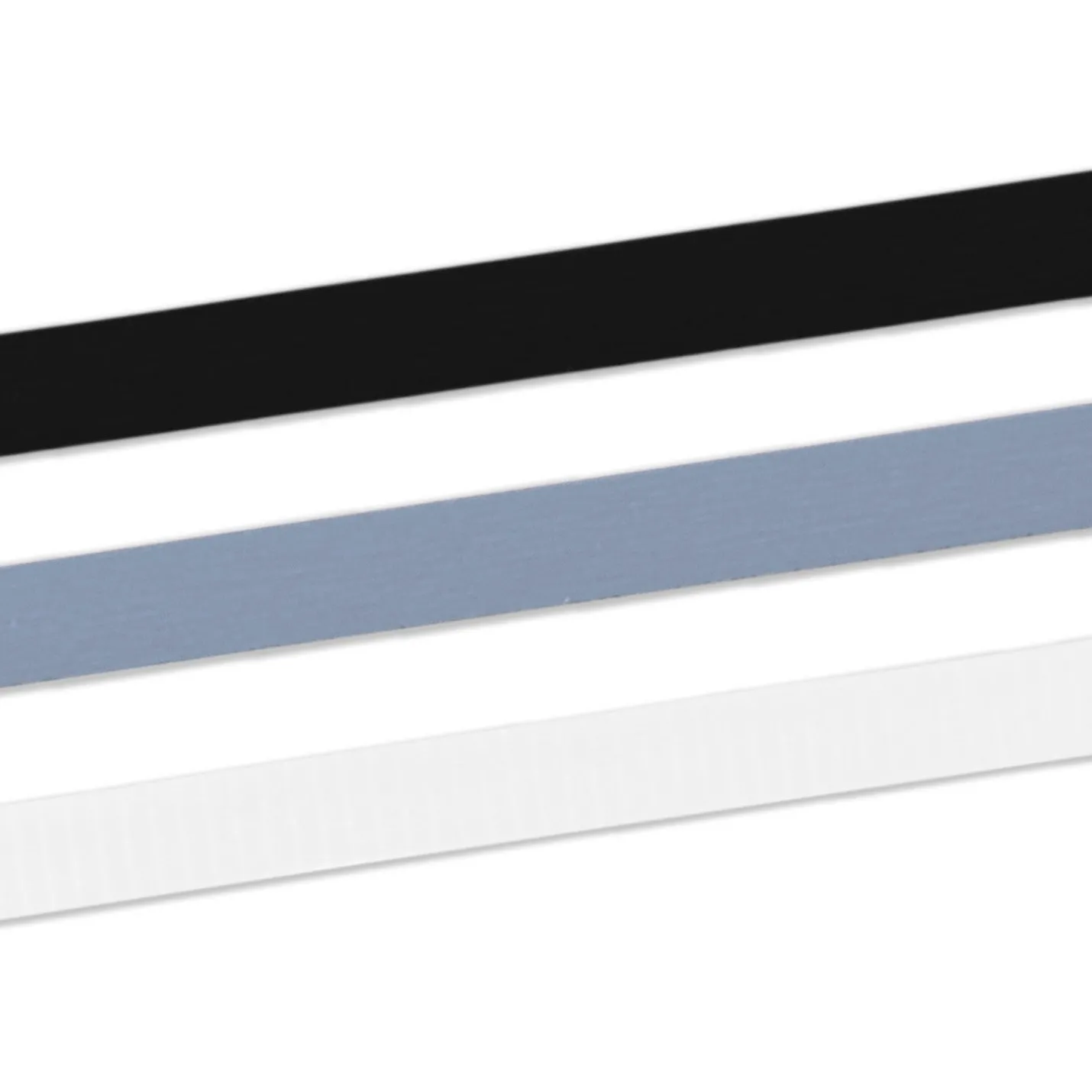 White/Matte Silver/Metallic Black 3-Pack Curling Ribbon, 90' total