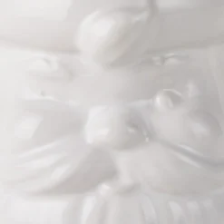 White Sculpted Santa Mug, 8 oz.
