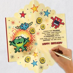 Whole New Level Funny Pop-Up 10th Birthday Card