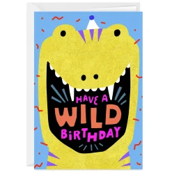 Wild Dino Custom Birthday Card