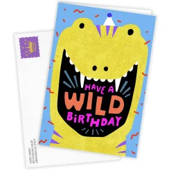 Wild Dino Custom Birthday Card