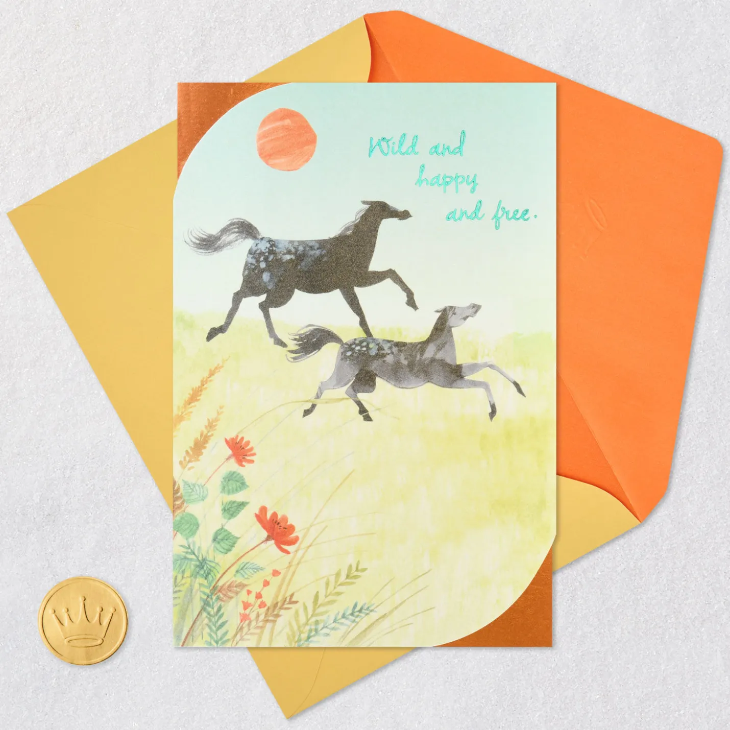 Wild, Happy and Free Birthday Card