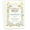 Wildflowers and Cross Flat Baptism Invitation