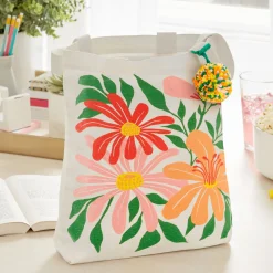 10.5" Wildflowers Square Fabric Gift Bag