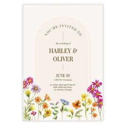 Wildflowers You're Invited Wedding Invitation