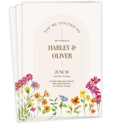 Wildflowers You're Invited Wedding Invitation