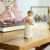 Willow Tree Bright Hope Girl With Tulips Figurine, 5"