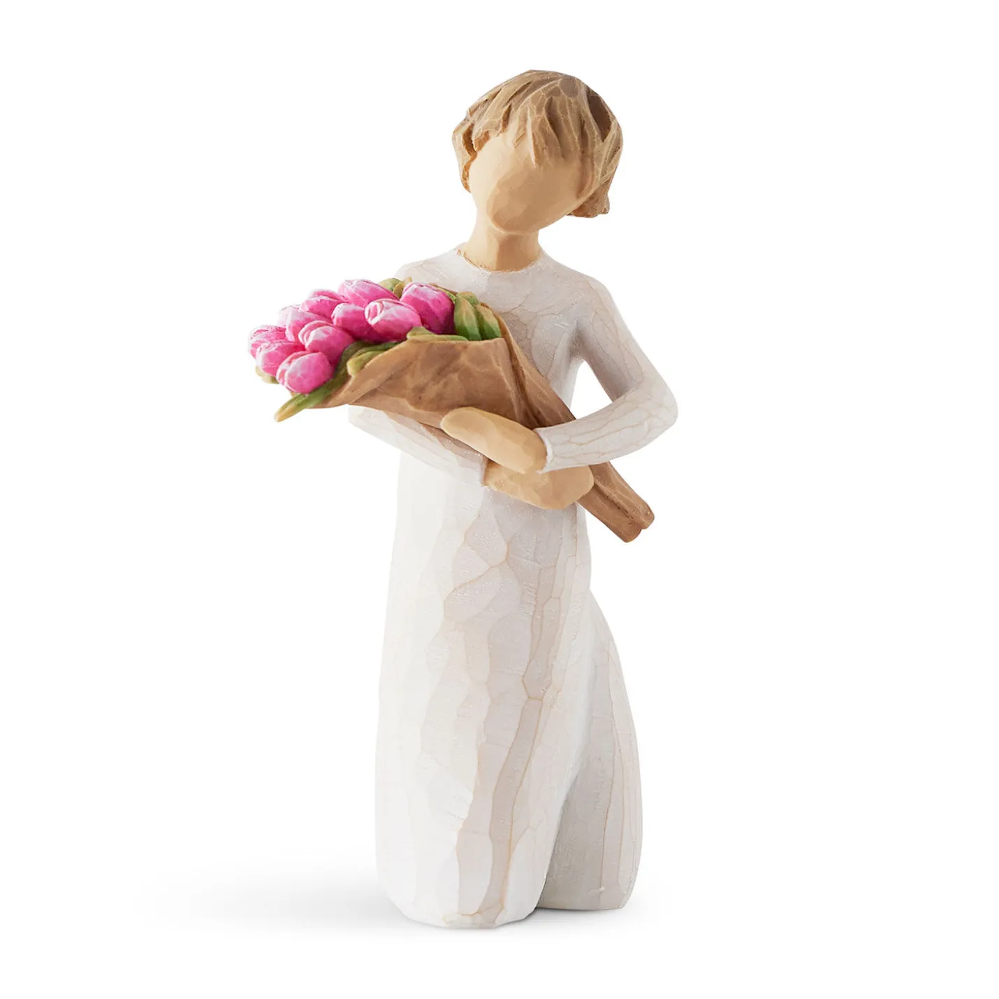 Willow Tree Bright Hope Girl With Tulips Figurine, 5"