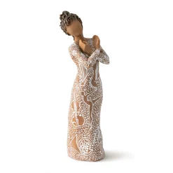 Willow Tree Music Speaks Woman Figurine, Darker Skin