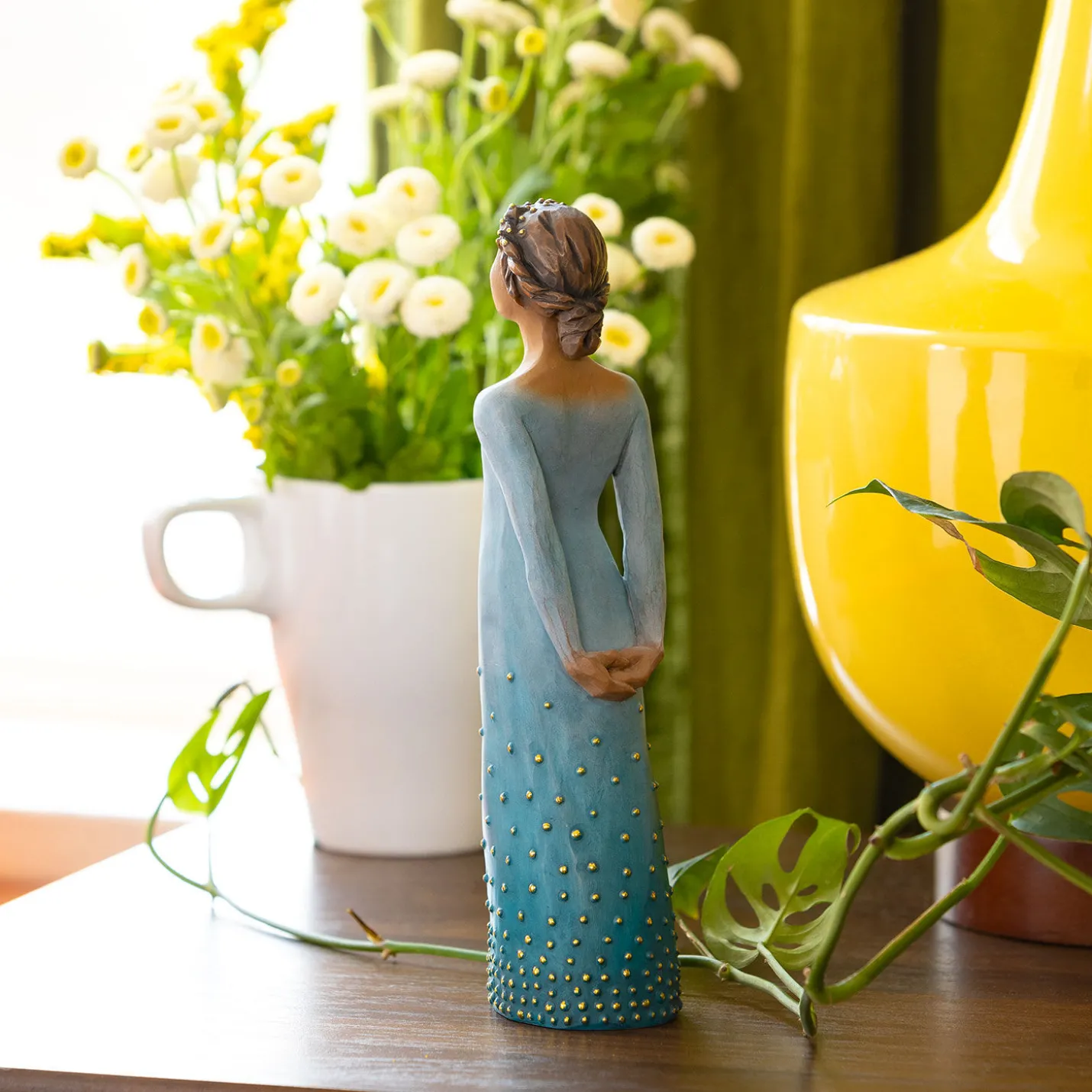 Willow Tree Radiance Woman Figurine—Brown Skin Tone, 7.5"