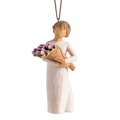 Willow Tree Surprise Tulip Bouquet Figurine Ornament, 4" H