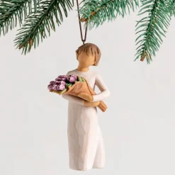 Willow Tree Surprise Tulip Bouquet Figurine Ornament, 4" H