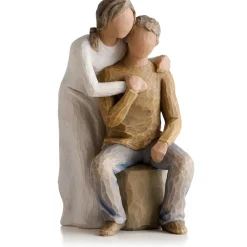 Willow Tree® You and Me Couple Love Figurine (darker hair and skin tone)