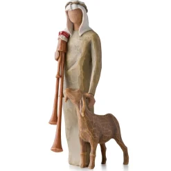 Willow Tree® Zampognaro Shepherd with Bagpipe Nativity Figurine