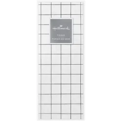 Windowpane on White Tissue Paper, 6 Sheets