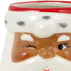 Winking Black Santa Holiday Sculpted Mug, 23.5 oz.