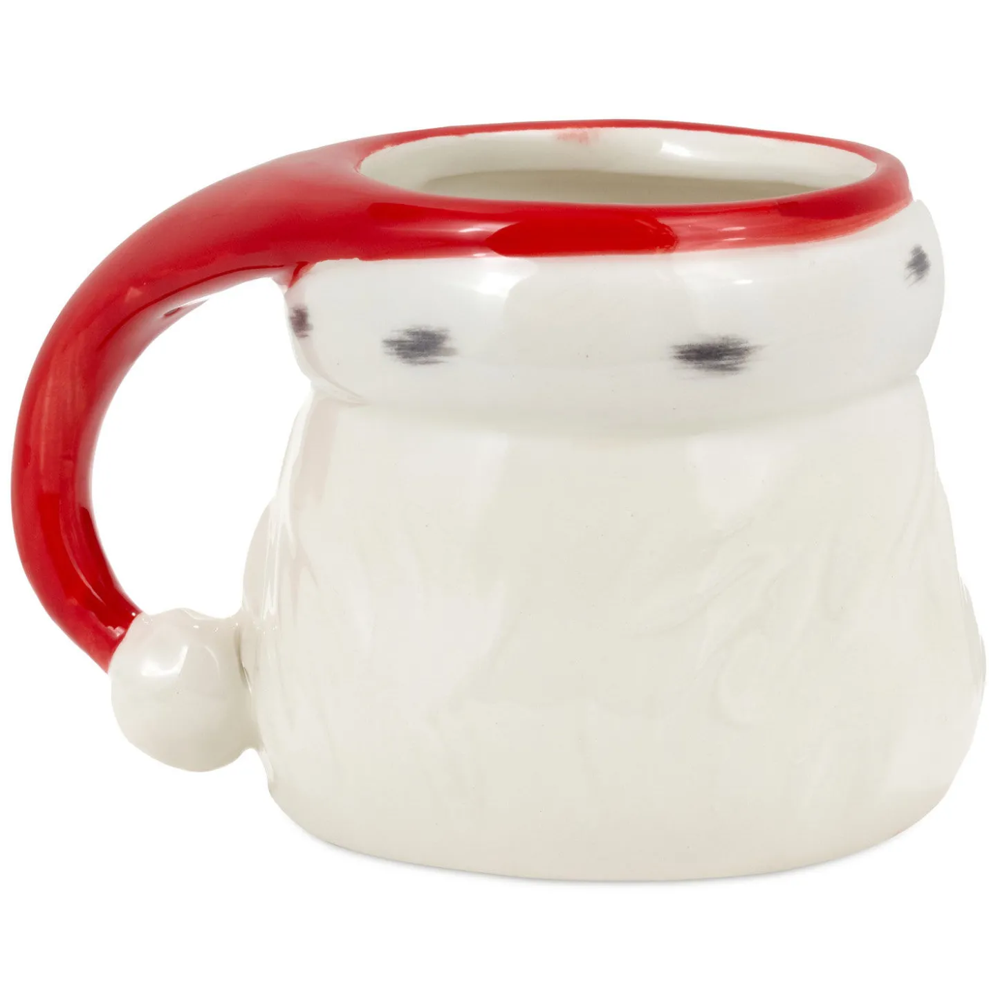 Winking Black Santa Holiday Sculpted Mug, 23.5 oz.