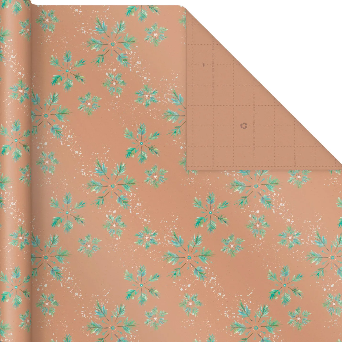 Winter Nature Kraft Prints 3-Pack Christmas Wrapping Paper, 90 sq. ft.