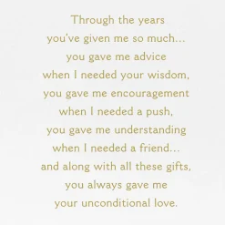 Wisdom and Love Birthday Card for Mom