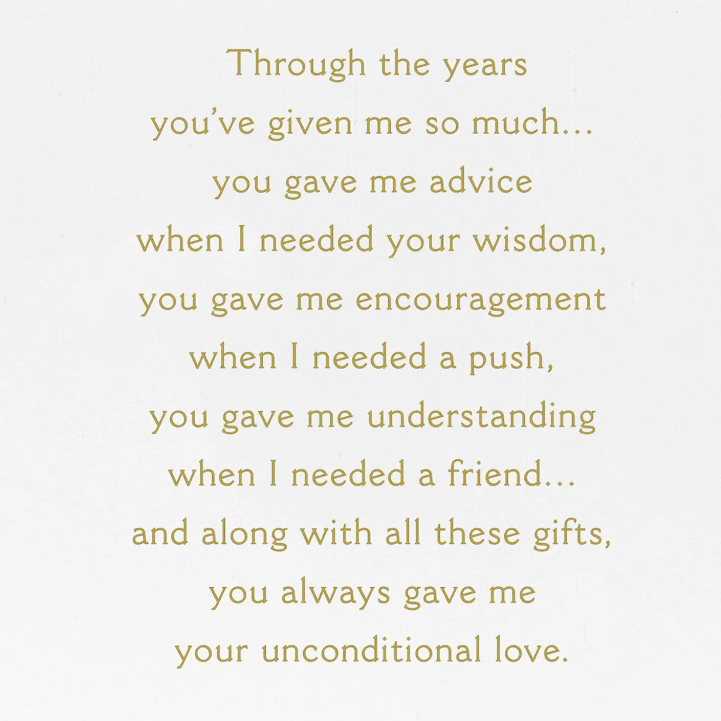 Wisdom and Love Birthday Card for Mom