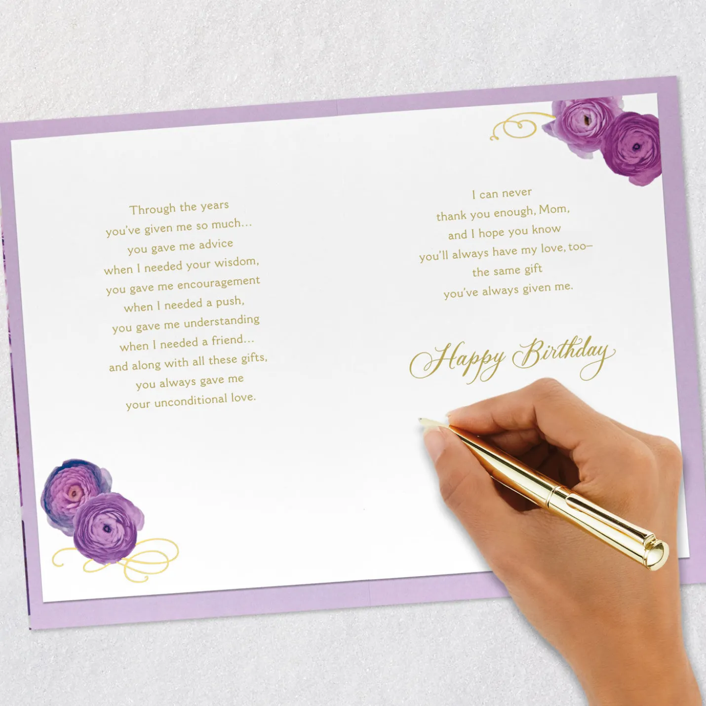 Wisdom and Love Birthday Card for Mom