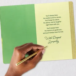 Wisdom, Memories and Love Sympathy Card for Loss of Grandpa