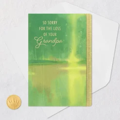Wisdom, Memories and Love Sympathy Card for Loss of Grandpa