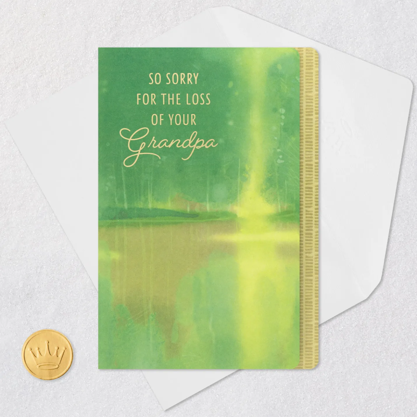 Wisdom, Memories and Love Sympathy Card for Loss of Grandpa