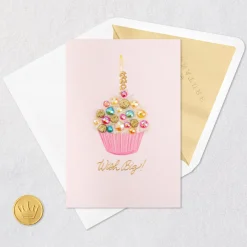 Wish Big Cupcake Birthday Card
