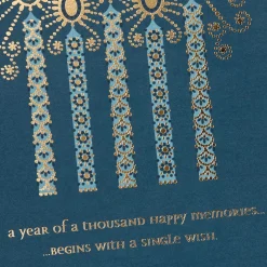Wish for Happiness Candles Birthday Card