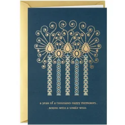 Wish for Happiness Candles Birthday Card