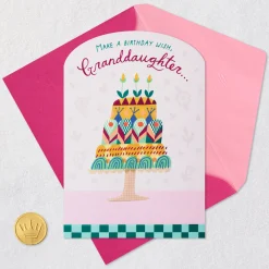 Wish Come True Birthday Card for Granddaughter
