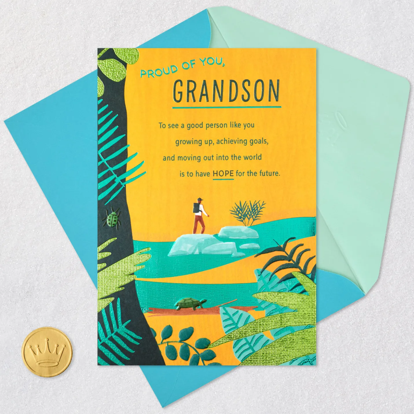 Wished Life's Best Birthday Card for Grandson